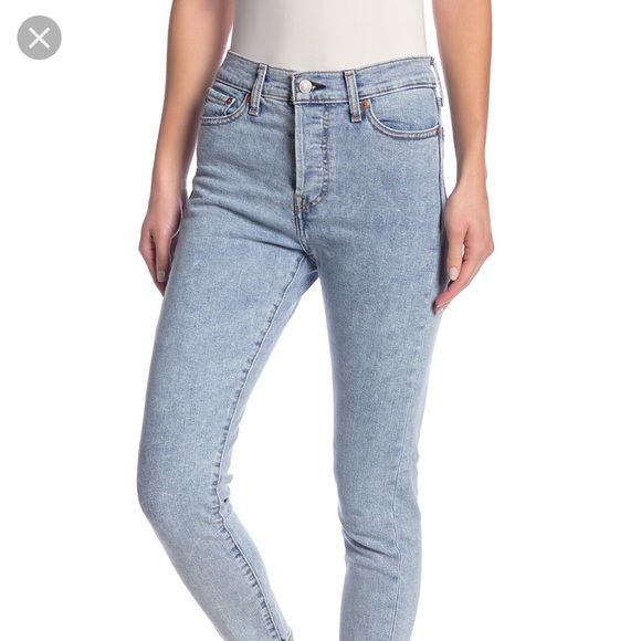 Levi’s Wedgie High Rise Skinny Jeans; sz28 - Picture 4 of 8